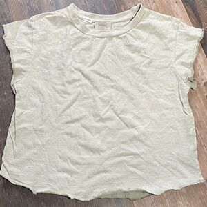 Bloom Light Cream Short Sleeve Top
